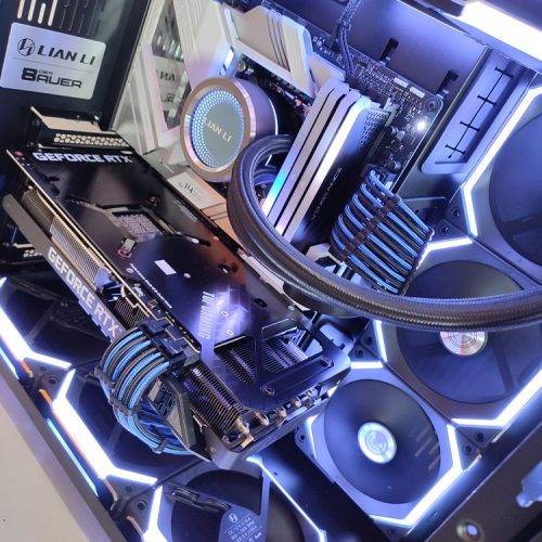 Pc Gamer haut de gamme bleu Origin Info System