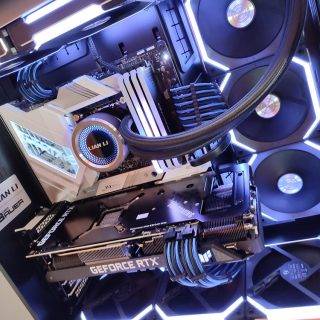 Pc Gamer haut de gamme bleu Origin Info System